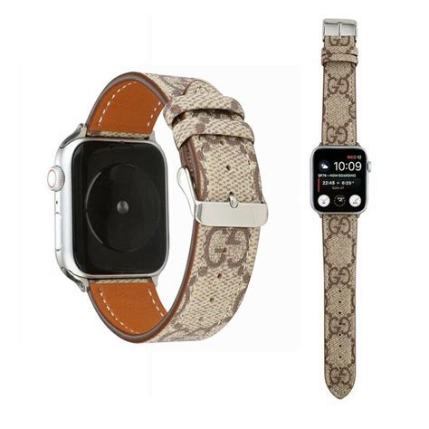 gg gucci luxury high end apple watch band 42mm-44mm|gucci apple watch band rubber.